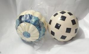 High Quality Blue Resin Inlay Decorative Ball Set for Home Custom Size with Fancy Design for Traditional Decoration - Product Image 5