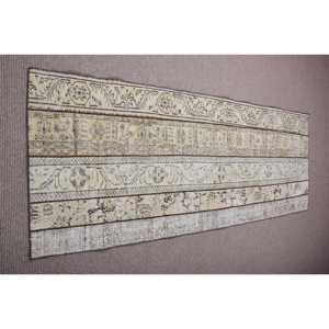 Turkish Rug, Runner 3x7,7 ft Vintage Rug, <b>Brown</b> Oriental <b>Wool</b> Rug - Product Image 1