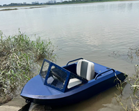 Mini Lancha a Motor de Alta Velocidad para Pesca en Aguas Poco Profundas, Fácil de Maniobrar, Estructura de Casco Estable, Material ABS, para Niños, Aguas Oceánicas