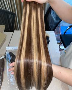 Échantillon gratuit faisceau de cheveux os droit Super Double étiré soyeux piano vietnamien mèches de cheveux cheveux bruts - Product Image 4