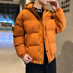 Chaquetas Acolchadas de Lana/Poliéster Ligeras y Transpirables para Hombre, Color Sólido, Estilo Informal, con Capucha, Grosor Estándar, Invierno 2025 - Product Image 3