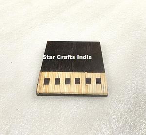 Meilleure vente plateau de service et sous-verre en résine de marbre avec design arrondi plateau de service alimentaire décoratif fait à la main - Product Image 6