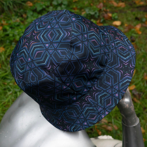 Venta al por mayor de encargo de alta calidad negro poliéster impreso logotipo personalizado reversible pescador bordado gorra de sol Unisex sombrero de cubo - Product Image 3