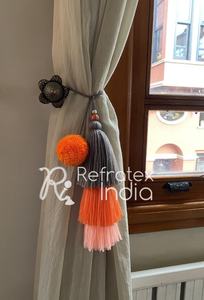 decorative items Manufacture of Acrylic <b>Tieback</b> Supplier of Handmade Acrylic <b>Tiebacks</b> by Refratex India Made in India - Product Image 3