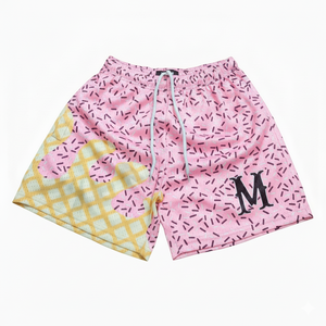 Pantalones cortos de baloncesto transpirables, pantalones cortos de entrenamiento con estampado de estrellas de verano para hombre, pantalones cortos de moda de malla de poliéster 100% - Product Image 4