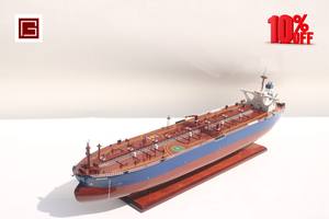 เรือบรรทุกน้ำมันดิบเจียเหนียน แบบจำลองเรือไม้ทำมือ ทาสีด้วยมือ ของตกแต่งบ้าน เรือขนส่งสินค้าเชิงพาณิชย์ ของสะสม ของตกแต่งบ้าน - Product Image 3