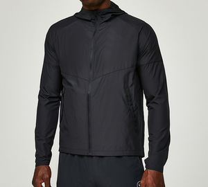 Chaqueta cortavientos holgada informal con logotipo personalizado para hombre, último diseño, impermeable, capucha de primavera, tela polar con cremallera, venta al por mayor, Invierno - Product Image 1