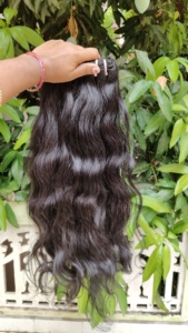 Paquetes de cabello humano ondulado Premium indio virgen crudo, paquetes de cabello a granel de trama de máquina virgen cruda de templo, cabello virgen indio crudo - Product Image 4