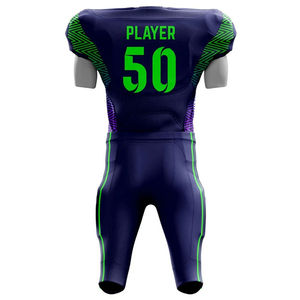 Prix de gros Conception et logo personnalisés Taille adulte Uniforme de football américain 100% Uniforme de football américain de haute qualité - Product Image 3