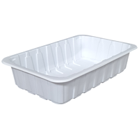 Vente en gros de récipients carrés jetables de qualité alimentaire pour viande, volaille et poisson Emballage sûr et durable de différentes tailles