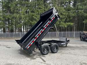2025 Heavy Duty Hydraulic Dump <b>Farm</b> <b>Trailer</b> 7x12 Tilt Bed Utility Hauler for Manure Soil and Bulk Material - Product Image 3