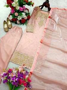 Trajes Tradicionales Pakistaníes para Mujer, Salwar Kameez, Elegantes, Étnicos, para Bodas, de Secado Rápido, para Todas las Temporadas, Venta al Por Mayor - Product Image 5