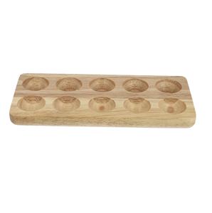 Plateau à oeufs en bois de haute qualité pour accessoires de cuisine plateau à oeufs de stockage de vaisselle à des prix abordables - Product Image 1