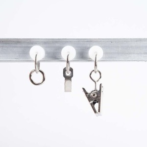 Accessoires de rideaux : Rail de rideau simple en acier style shabby chic nickel/or, modèle CH3202 - Product Image 6