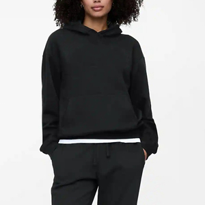 OEM/ODM Sweats à capuche pour femmes Impression DTG Logo personnalisé 360GSM Surdimensionné Hiver Streetwear 100% Coton Sweat-shirt - Product Image 3