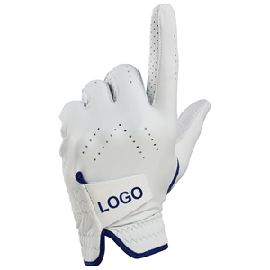 Guantes de Golf Elegantes de Cuero Genuino con Panel Central de Piel de Oveja, Correa de Muñeca Ajustable con Cierre de Gancho y Bucle para Mayor Durabilidad - Product Image 1