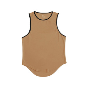 Diseño de logotipo personalizado Camiseta sin mangas para hombre Cómodo Algodón ligero Diseño sin costuras Ajuste perfecto para uso en el gimnasio Estilo de venta simple - Product Image 2