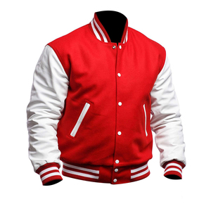 Impression personnalisée à manches longues pour hommes 100% Laine Baseball Letterman Vestes pour hommes Chenille Patchs Logo personnalisé Veste de conception - Product Image 2