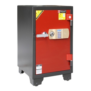 Mini-coffres-forts WELKO S700 E Or Brun Rouge Verrouillage à clé Ignifuge Acier inoxydable - Haute qualité Prix d'usine - Product Image 1