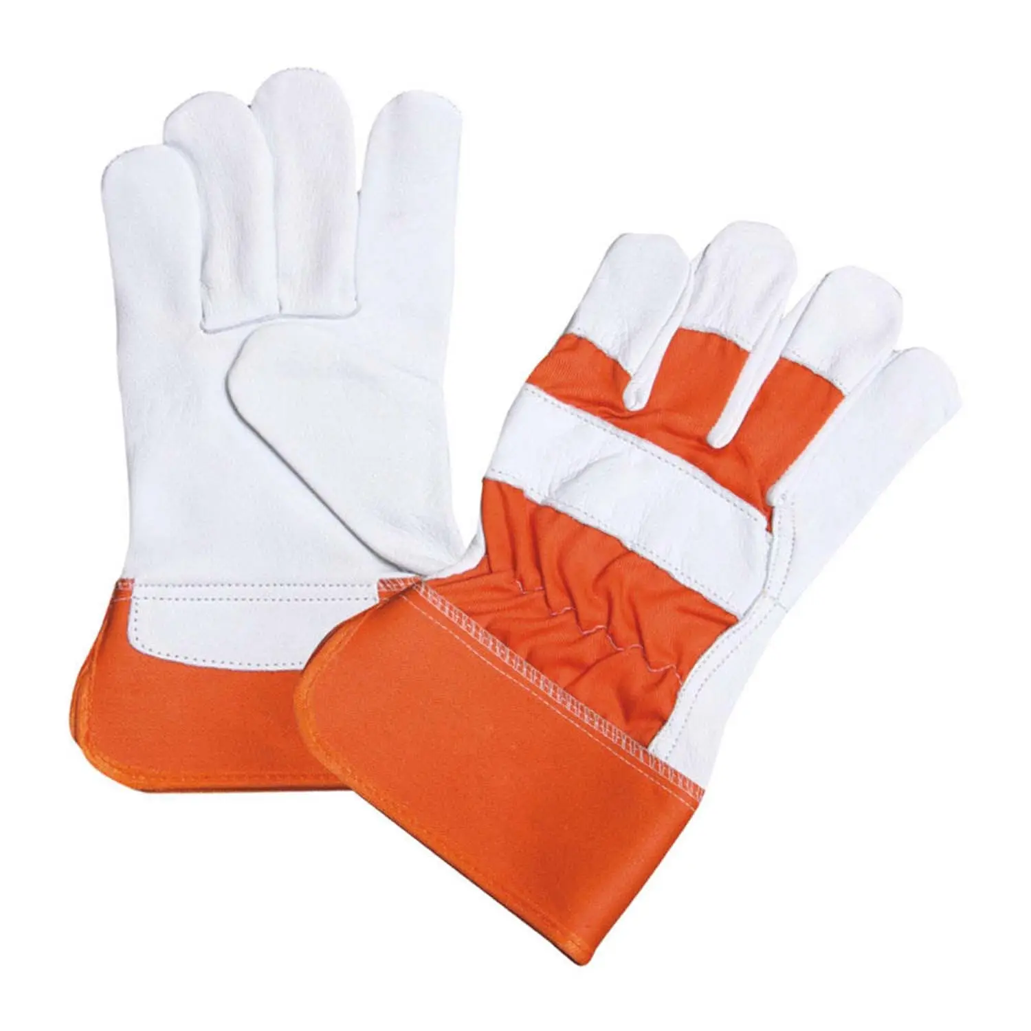 Cow split leather Safety working gloves / Hot sale Personal Protective Equipment Cow Split Leather General Purpose Work Gloves