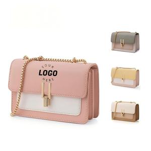 Custom Women Color-Block Sling Crossbody Bags Luxury Leather Cross Body <strong>Purses</strong> Cute Designer Handbags Shoulder Bag <strong>Medium</strong> Size - Product Image 1