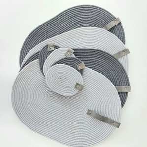 Natural Straw Seagrass Woven Wicker <b>Placemats</b> Round Coasters Charger Plates for Wedding & Event Tableware Decorations - Product Image 6