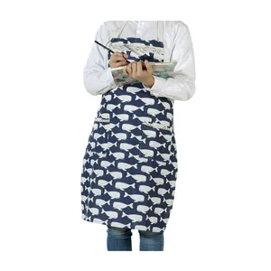 Widely Demand on Elegant and Luxury Pattern Wholesale Durable 100% Cotton Kitchen Cooking Cross-back Aprons Indian Supplier...