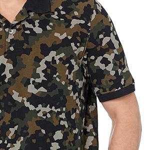 Polo imprimé camouflage pour homme, polo à manches courtes pour homme, tenue de rue, nouveau style, fabriqué par Dress Sports - Product Image 2