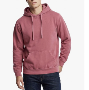 MEN CLASSIC OVERSIZE FLEECE HOODIE CUSTOM LOGO EMBROIDERY HEAVY 400 GSM ORGANIC COTTON BANGLADESH - Product Image 3