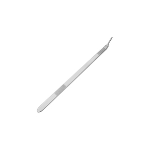 Poignée de scalpel professionnelle 250 mm 9.34 "25 coudée No 3 non stérile réutilisable métal acier BP poignée porte-lames - Product Image 4