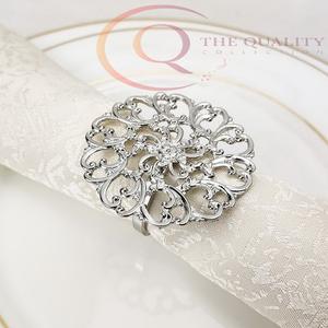 Classic Metal Napkin Rings for Wedding Dining Table Decoration Eco-friendly Luxury Stylish Presentation at Home Professional Use - Product Image 6