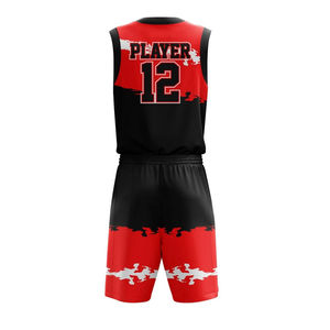 Conjuntos de Uniformes de Baloncesto sin Mangas de Poliéster 100%, Diseño Único, Impresión por Sublimación, Transpirables, de Secado Rápido y Ligeros, OEM - Product Image 5