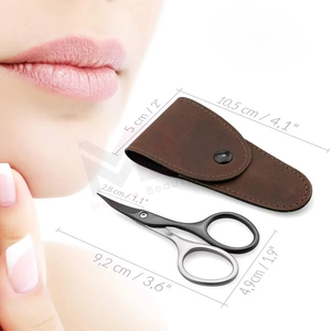 กรรไกรตัดหนังกำพร้าสแตนเลสอย่างดี ทนทาน ปลายแหลมคม สำหรับดูแลความงาม พร้อมซองหนัง - Product Image 4