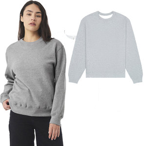 Sudadera de Cuello Redondo de Felpa Suave de Nivel Superior con Logotipo Personalizado, Estilo Retro Y2K, 100% Algodón, Unisex, para Invierno - Product Image 1