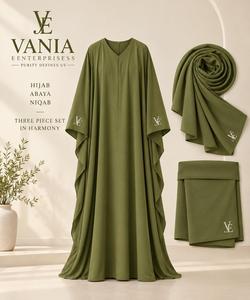 Robe Abaya longue élégante de style Dubaï pour femmes, en polyester, à manches longues, pour l'hiver et l'été, de style islamique modeste - Product Image 1