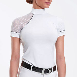 Venta caliente Camisas de equitación OEM Pantalones de caballo Ropa ecuestre Camisas de equitación personalizadas para mujeres con estampado personalizado - Product Image 3