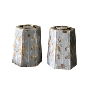 ที่ใส่เทียนมุกแบบฝังไม้ถือเทียนสำหรับตกแต่งเดือนรอมฎอนที่วางกลางโต๊ะของขวัญของขวัญสไตล์โคมไฟโบฮีเมียนอาหรับ - Product Image 2