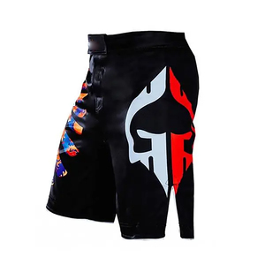 Pantalones cortos de boxeo con estampado personalizado de estilo popular 2024 con precios baratos, pantalones cortos transpirables de lucha de boxeo personalizados - Product Image 4