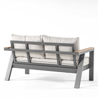 Expédition immédiate : Ensembles de mobilier de jardin et de terrasse modernes, de luxe, imperméables, en aluminium brossé, pour balcon, extérieur, patio et cour, incluant chaise suspendue