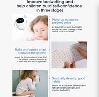 Alarme d'énurésie intelligente sans fil OEM pour enfants, moniteur d'énurésie, capteur d'urine pour l'apprentissage de la propreté avec 3 modes d'alerte par vibration
