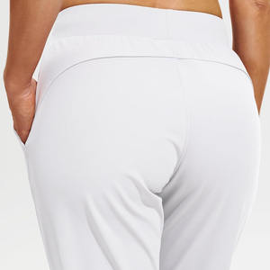 กางเกงจ็อกเกอร์ผ้าลินินสำหรับทำงานกลางแจ้ง ขายดี กางเกงจ็อกเกอร์กีฬา ระบายอากาศได้ดี กางเกงจ็อกเกอร์ผู้หญิงแบบซักได้ พร้อมโลโก้ - Product Image 6