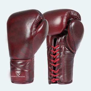 Gants de boxe pour adultes en cuir PU de qualité supérieure de 8oz Conception confortable à lacets Arts martiaux professionnels respirants et écologiques - Product Image 3