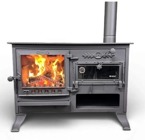 Poêle à bois extra large avec four et cuisinière + LIVRAISON GRATUITE - Product Image 1