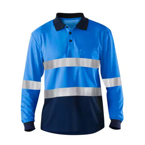 T-shirt de travail réfléchissant à manches longues avec logo personnalisé pour homme, en polyester, tissu tricoté avec motif imprimé - Product Image 3