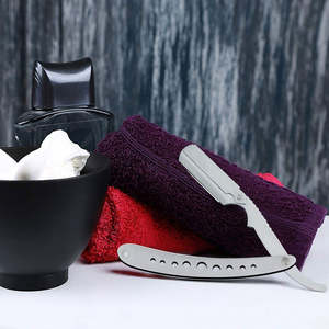 Venta al por mayor de maquinillas de afeitar de acero inoxidable de barbero maquinilla de afeitar de borde recto - Product Image 5