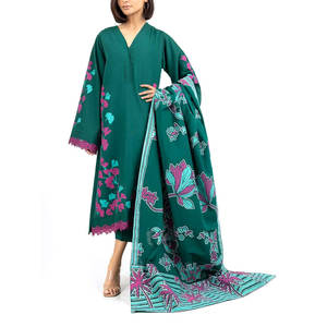 100% haute qualité femmes vêtements islamiques robes musulmanes meilleur Design brodé à la main dames Shalwar Kameez - Product Image 2