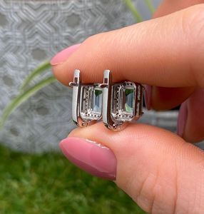 Pendientes de Topacio Azul Cielo, Piedra Preciosa Natural, Plata de Ley 925, Chapados en Oro, Joyería Fina y Bonita para Mujer, Aniversario, Fiesta - Product Image 5