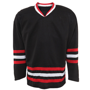 Jersey de hockey sobre hielo Sólido 100% Poliéster Transpirable Sin costuras Secado rápido Transferencia de calor Impreso Ecológico Nombre del equipo personalizado Unisex - Product Image 1