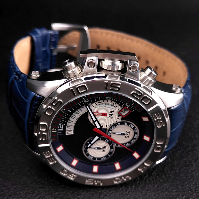 High Quality Bulk Wholesale Watches Chronograph Custom logo Brand Quartz Watch Luxury Man High Quality Leather Watch