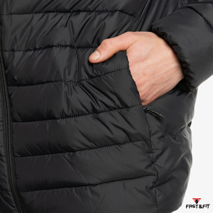 Veste matelassée de haute qualité en tissu canvas imperméable et respirant, à capuche, col montant, fabriquée au Pakistan, vente en gros - Product Image 6